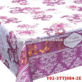 pvc waterproof elegant table cloth/hotel table cloths